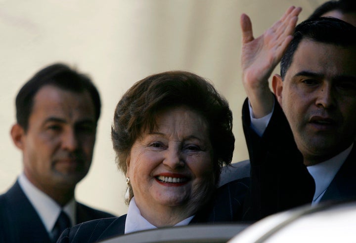 Lucia Hiriart, retratada en 2007 en Santiago de Chile.