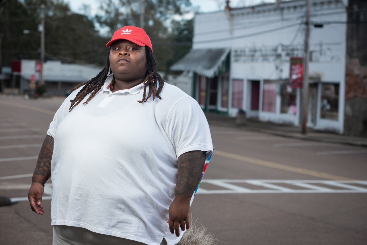 Erniko Brown, regional partnership engagement manager of the Dogwood Alliance in Asheville, North Carolina, is working with residents of Gloster against Drax.