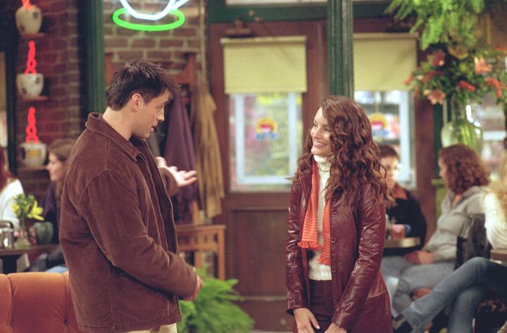 Kristin with Matt LeBlanc in her Friends episode