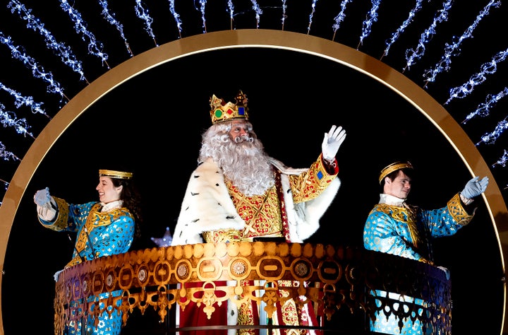 Cabalgata de Reyes en Madrid.