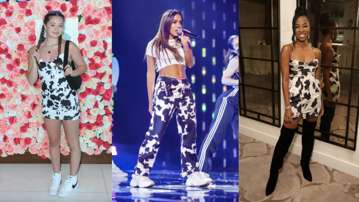 Cow print skirt clearance quotes