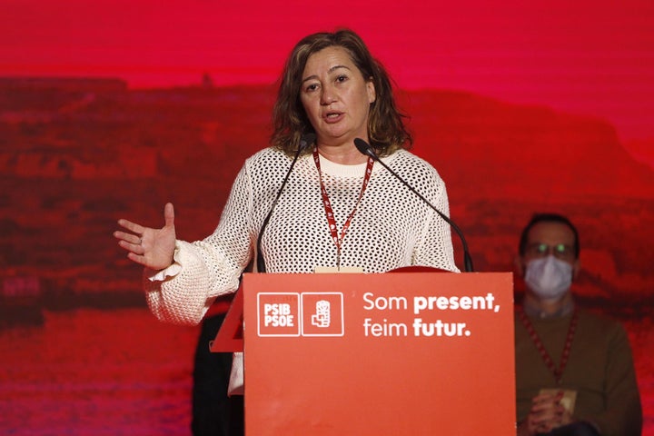 La presidenta de Baleares y secretaria general del PSIB-PSOE, Francina Armengol, en la primera jornada del 14º Congreso del partido.