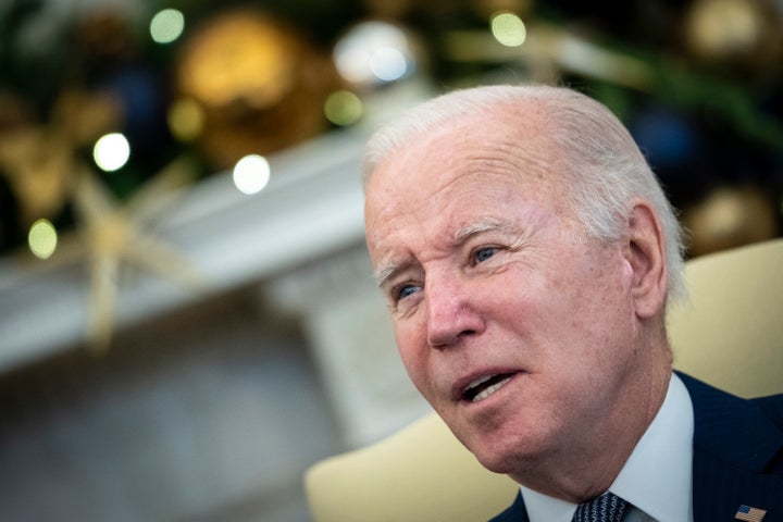 WASHINGTON, DC - DECEMBER 13: In a major step to fight climate change, the Biden administration is raising vehicle mileage standards to significantly reduce emissions of planet-warming greenhouse gases. (Photo by Drew Angerer/Getty Images)