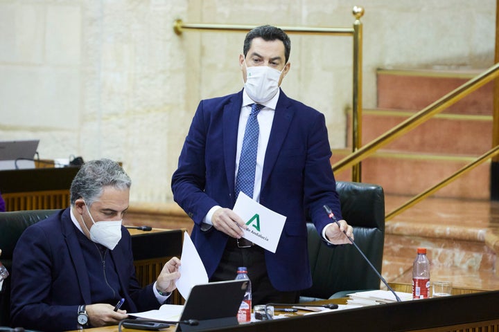 El presidente de la Junta de Andalucía, Juanma Moreno Bonilla.