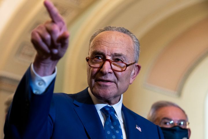 Senate Majority Leader Chuck Schumer (D-N.Y.) has helped President Biden usher through a higher number of judicial confirmations than decades of past presidents.