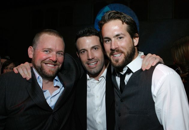 Director Joe Carnahan, Ben Affleck and Ryan Reynolds in 2007