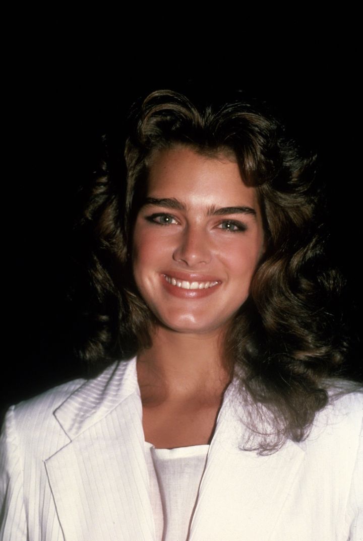 Brooke Shields alrededor de 1982 en la ciudad de Nueva York. 