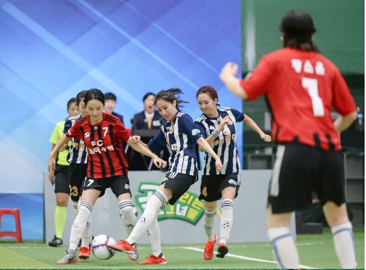 SBS 축구 예능 ‘골 때리는 그녀들’의 한 장면