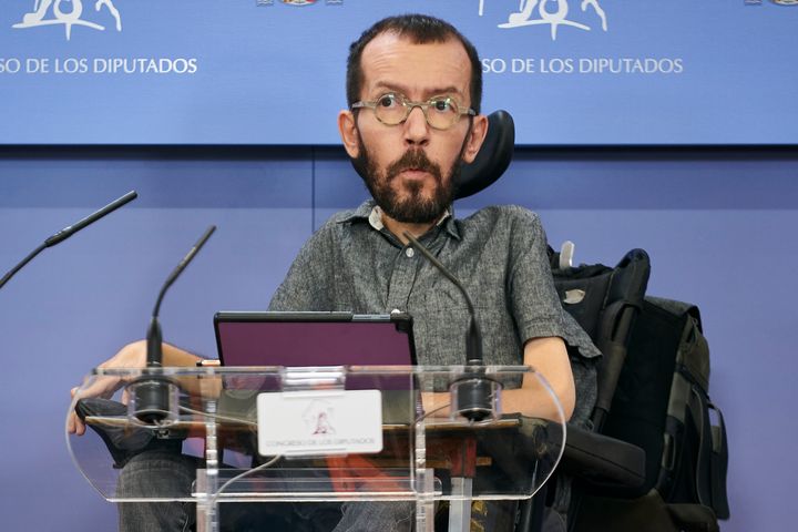 El portavoz de Unidas Podemos, Pablo Echenique.