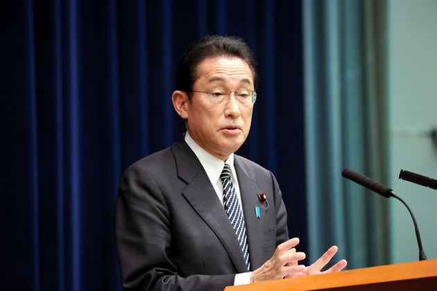 臨時国会が閉会し、会見する岸田文雄首相=2021年12月21日午後7時38分、首相官邸、上田幸一撮影