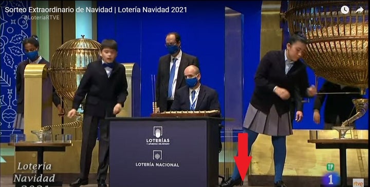 Un momento del sorteo de la Lotería de Navidad.