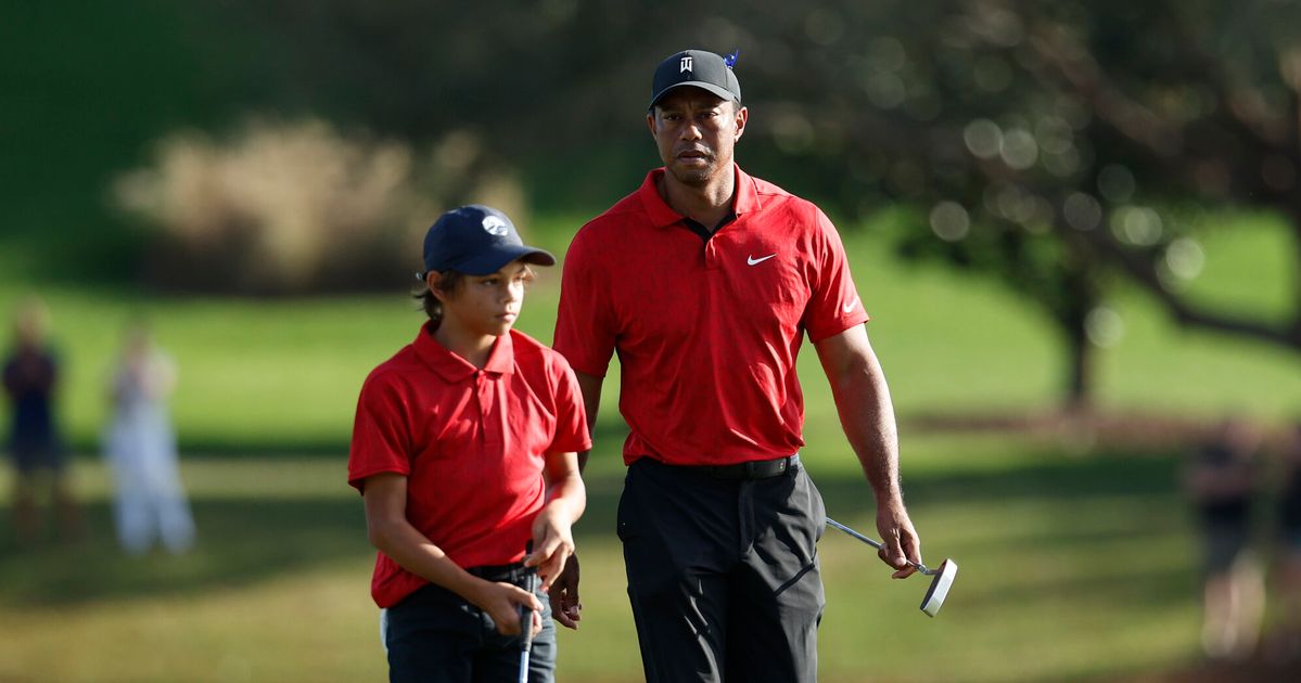 Tiger Woods And Son Charlie Are Uncannily Alike In Mannerisms Supercut ...