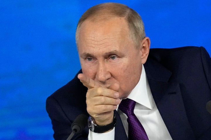 Vladimir Putin, durante su rueda de prensa anual en Moscú.