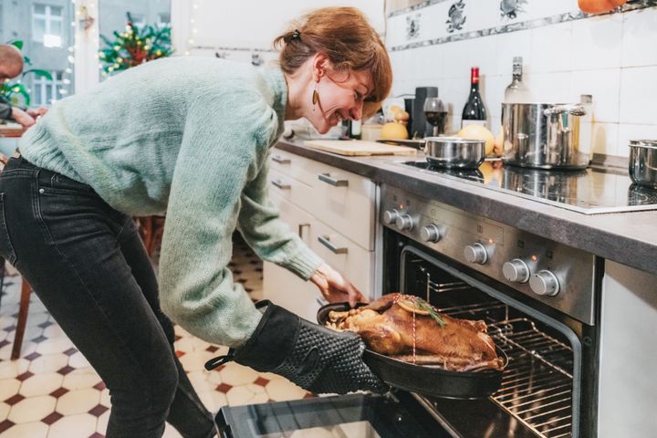 Knowing how to juggle different oven times for all the trimmings of a Christmas dinner is an art form. 