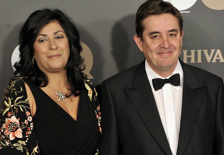 Almudena Grandes y Luis Garcia Montero en los Premios GQ 2010.