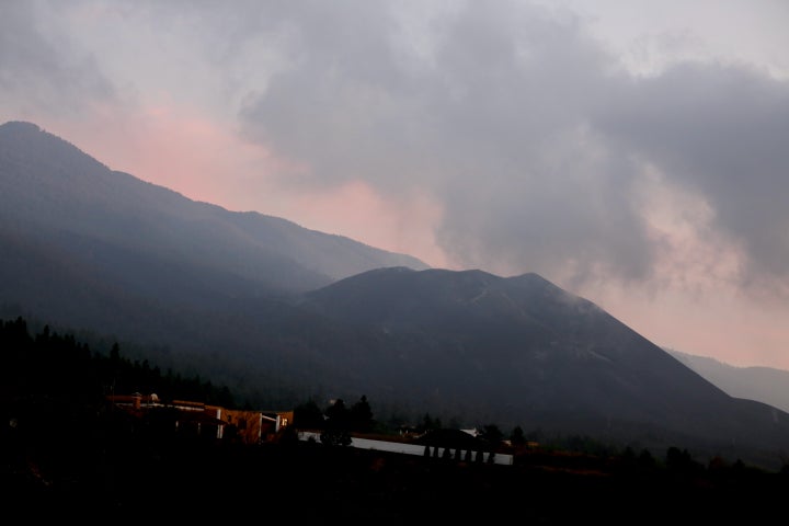 El volcán de Cumbre Vieja.