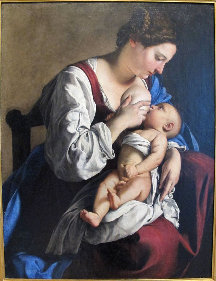 Orazio Gentileschi, “Η Παναγία με το μωρό της”, 1609, λάδι σε ξύλο, Βουκουρέστι: Εθνικό Μουσείο