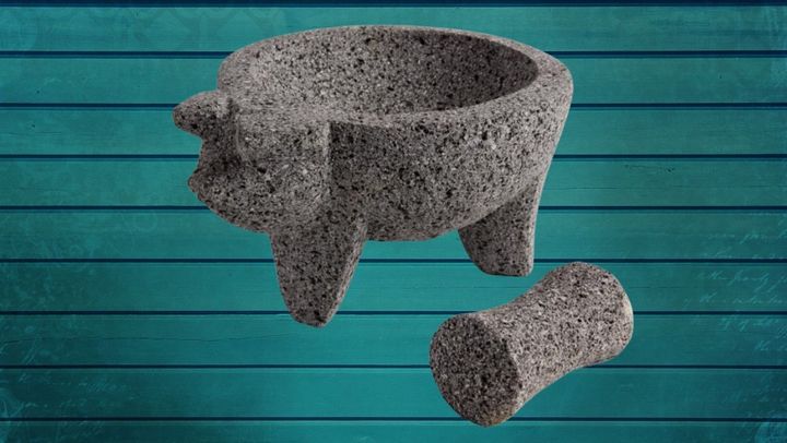 Get this traditional pig-shaped molcajete from World Market