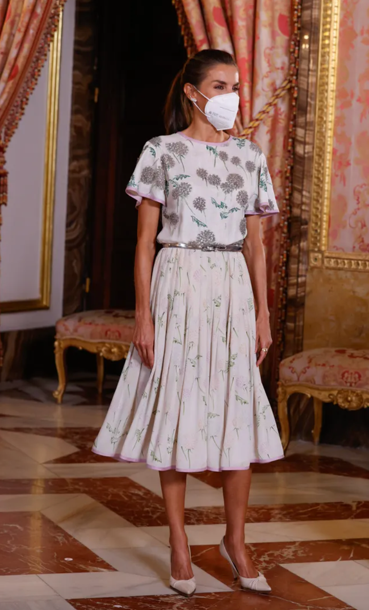 Letizia, con un vestido de la emérita de hace 40 años