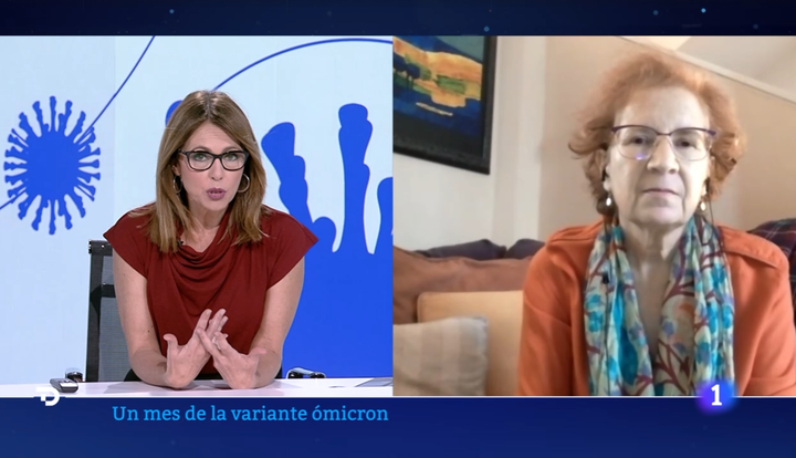 Entrevista a Margarita del Val en el Telediario.