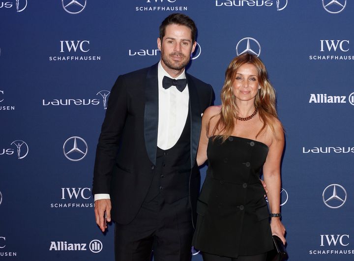 Jamie and Louise Redknapp during one of their final public appearances together in 2016