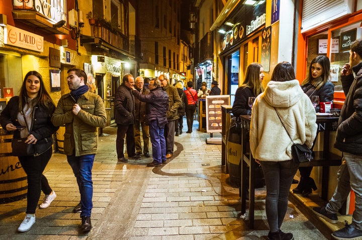Calle Laurel en Logroño.