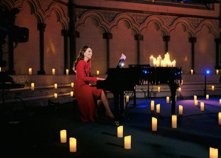 The duchess at the piano.