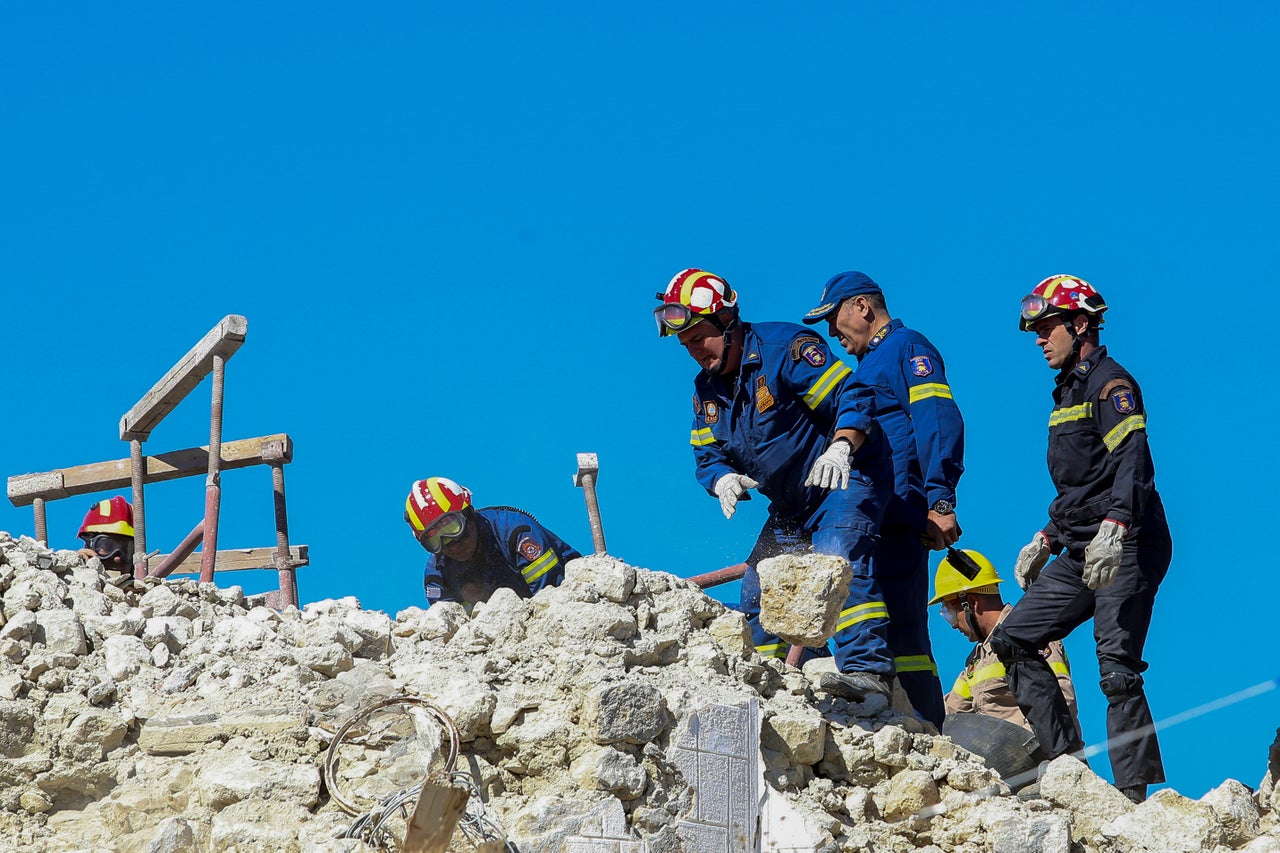 Ο καταστροφικός σεισμός στο Αρκαλοχώρι Ηρακλείου.