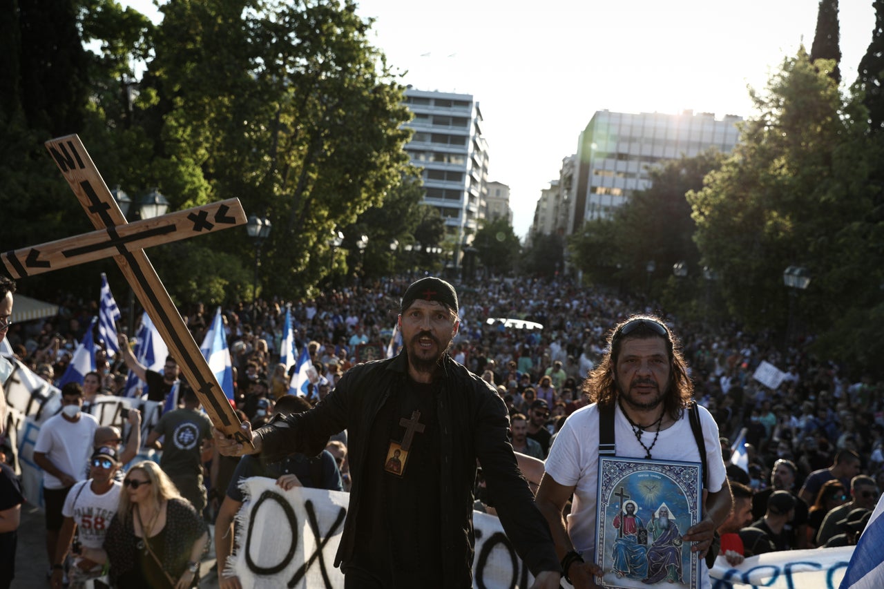 Οι αρνητές της πανδημίας.