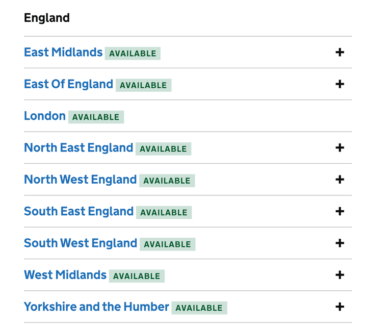 PCR tests are available to order throughout the UK, despite shortages in England earlier this week