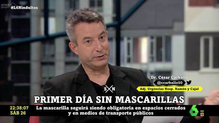 El doctor César Carballo, en 'LaSexta Noche'.