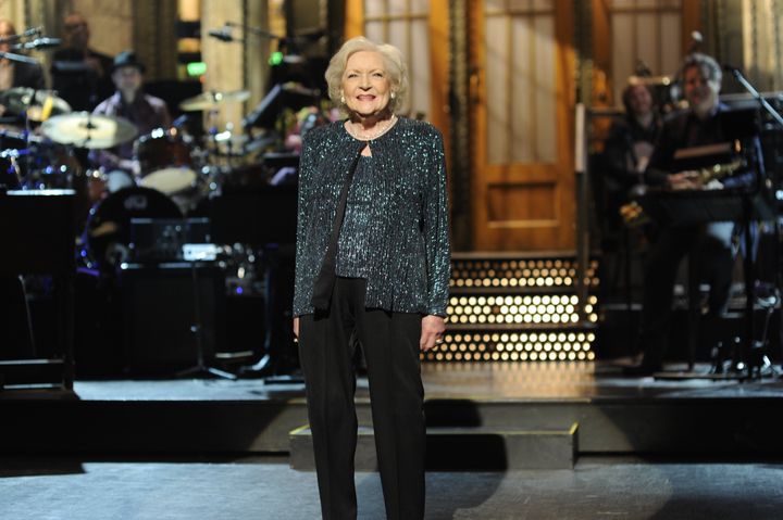 White became the oldest person to host "Saturday Night Live" in 2010.