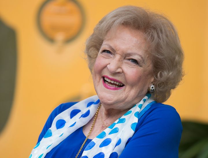 Betty White in 2015. She died on Dec. 31.