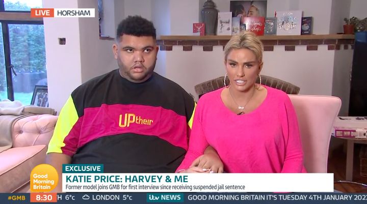 Katie Price appeared on GMB with her 19-year-old son Harvey