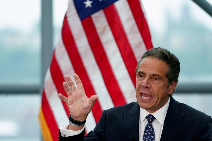 Albany’s top prosecutor said Tuesday he is dropping a criminal charge accusing former New York Gov. Andrew Cuomo of fondling an aide. REUTERS/Carlo Allegri