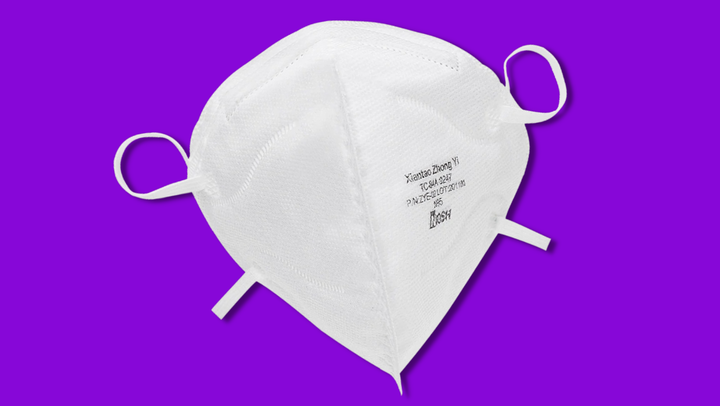 NIOSH-approved N95 foldable mask