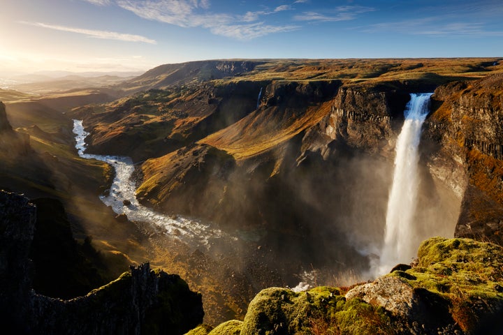 Cascada de Haifoss, en Islandia