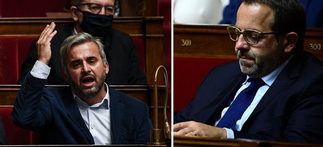 Les députés Alexis Corbière (LFI) et François Cormier-Bouligeon (LREM) avant...