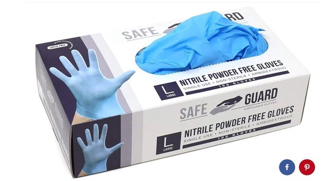 Γάντια μιας χρήσης νιτριλίου