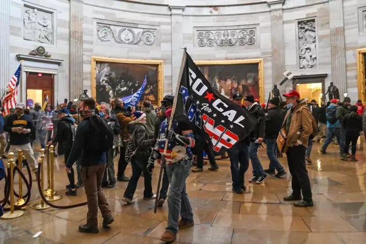 El interior del Capitolio, el 6 de enero de 2021.