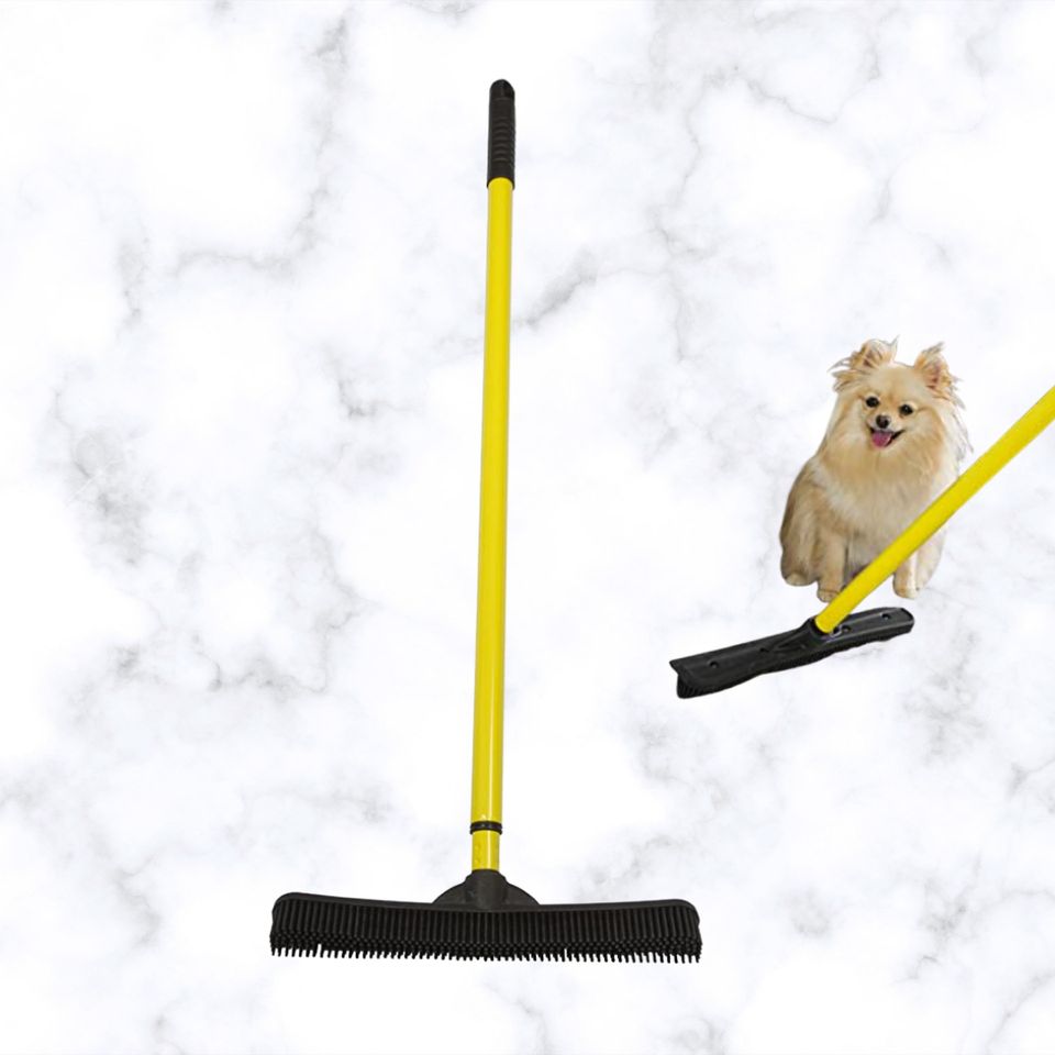 A broom that removes pet hair