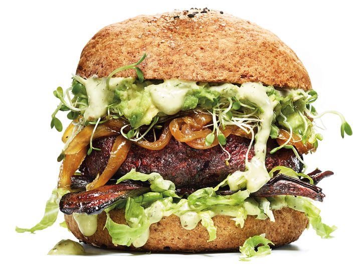 Yep, this burger's vegan.