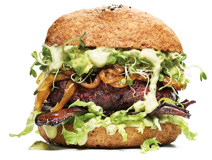 Yep, this burger's vegan.