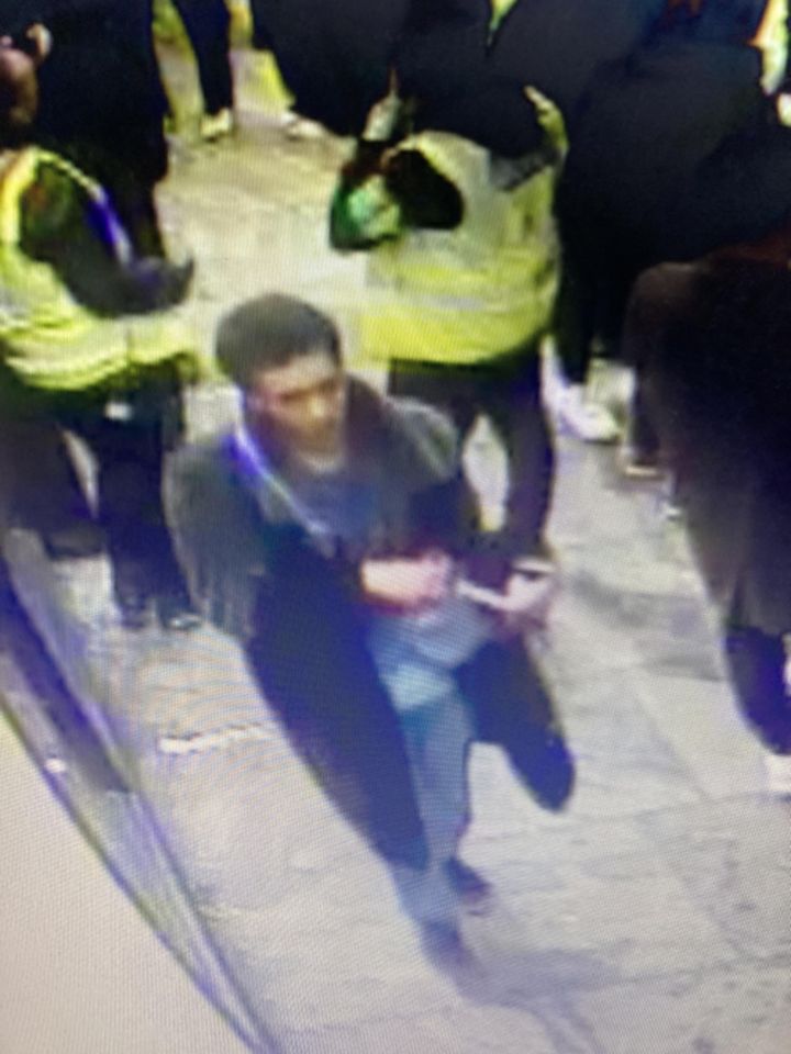 Still from CCTV issued by the Metropolitan Police of Harvey Parker.