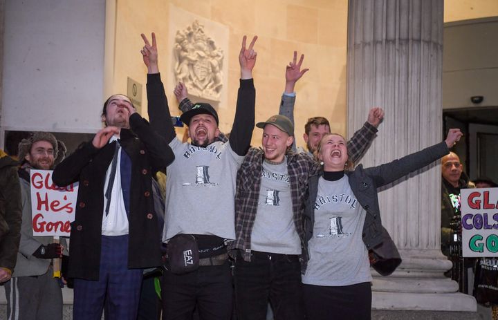 All four defendants admitted their involvement but denied their actions were criminal, arguing the statue itself had been a hate crime against the people of Bristol.