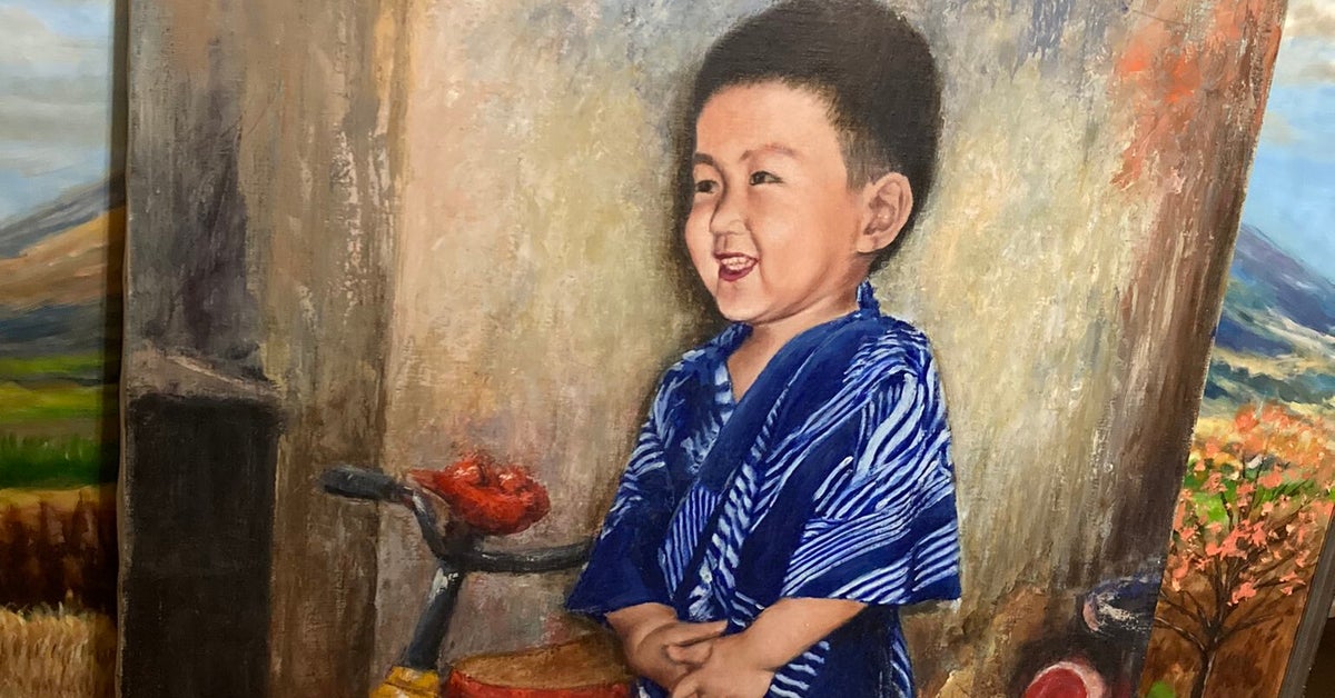 明治時代から祖父の家にあった油絵 明治時代から祖父の家 明治時代から祖父の家にあった油絵 明治時代から祖父の家