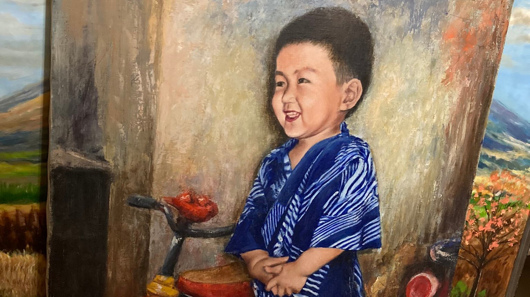 明治時代から祖父の家にあった油絵 【公式通販】