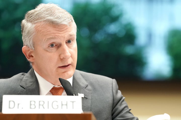 Rick Bright, en su comparecencia ante el Congreso