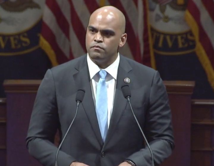 Rep. Colin Allred gives emotional testimony on the anniversary of the Jan. 6 insurrection.