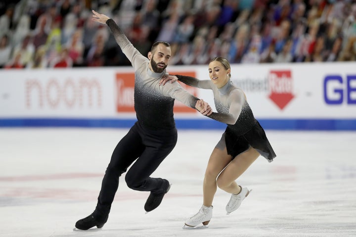 Timothy LeDuc (left) and Ashley Cain-Gribble. 